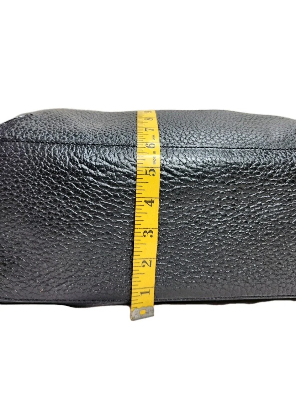 KATE SPADE Stevie Southport Ave Large Satchel Tote Black Leather Gray Canvas